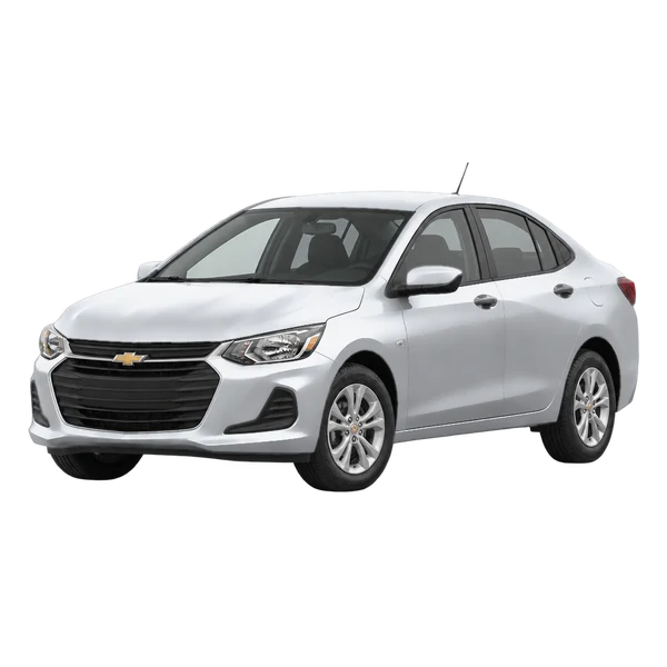 silver 2020 Chevrolet Onix front three-quarter (facing left) view