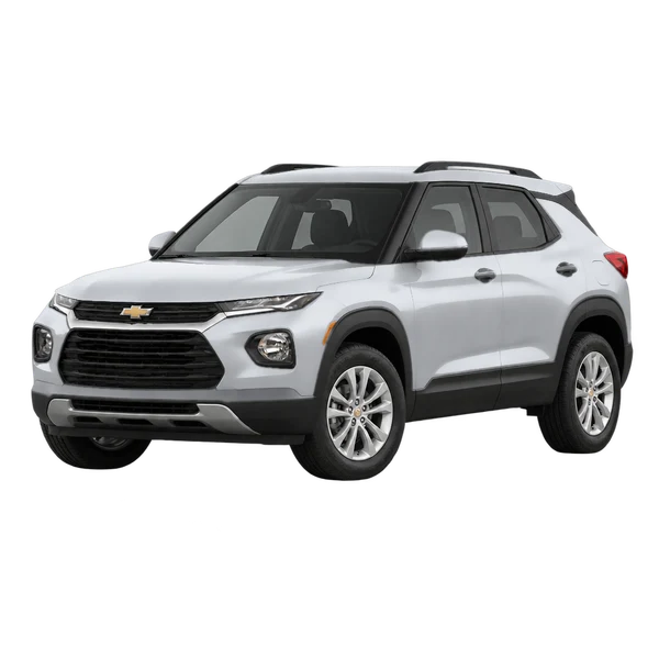 silver 2019 Chevrolet Trailblazer front three-quarter (facing left) view