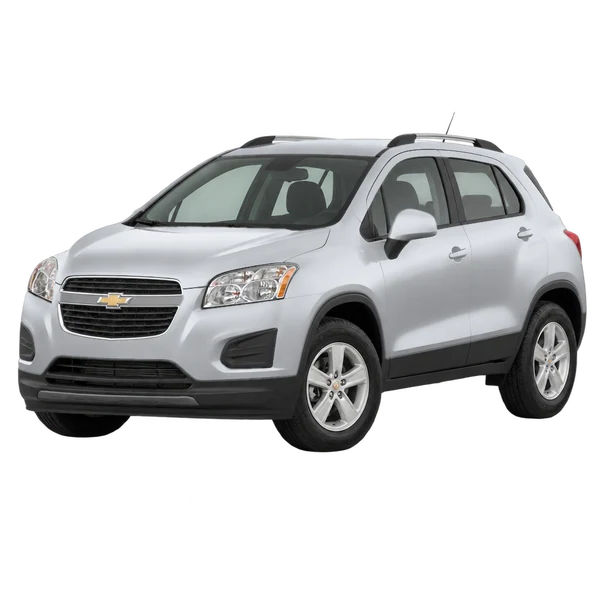 silver 2016 Chevrolet Trax front three-quarter (facing left) view