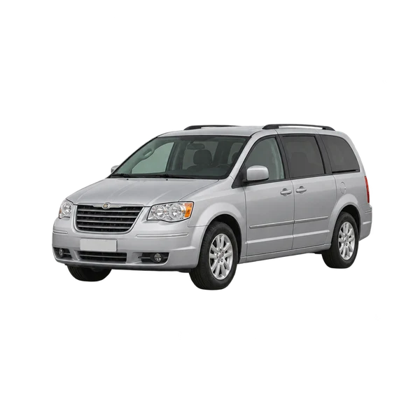 silver 2010 Chrysler Voyager front three-quarter (facing left) view