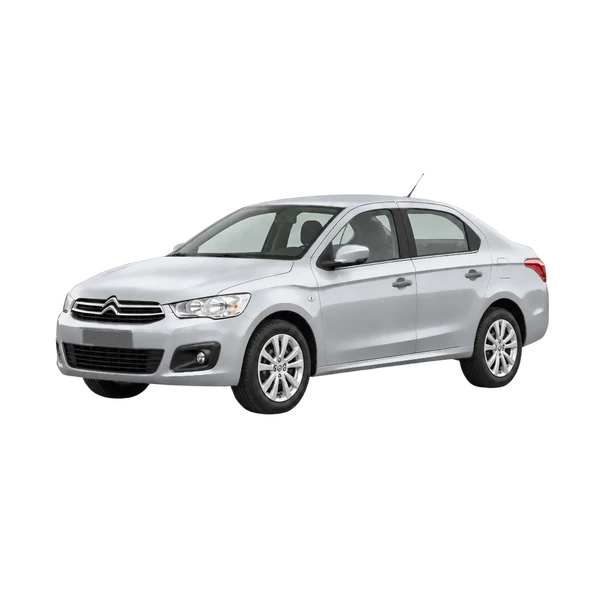 silver 2016 Citroën C-Elysee front three-quarter (facing left) view