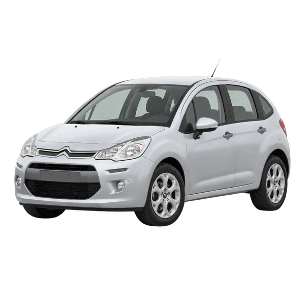 silver 2010 Citroën C3 front three-quarter (facing left) view