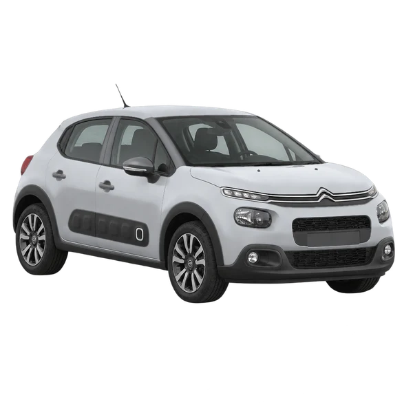 silver 2018 Citroën C3 front three-quarter (facing left) view