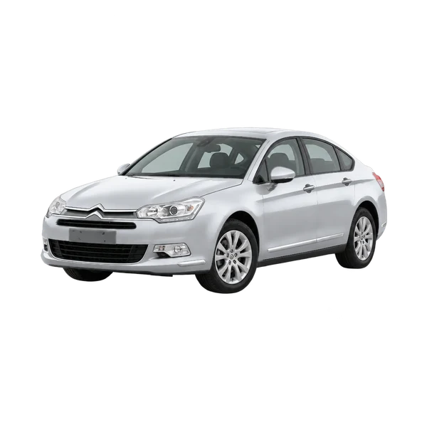 silver 2012 Citroën C5 front three-quarter (facing left) view