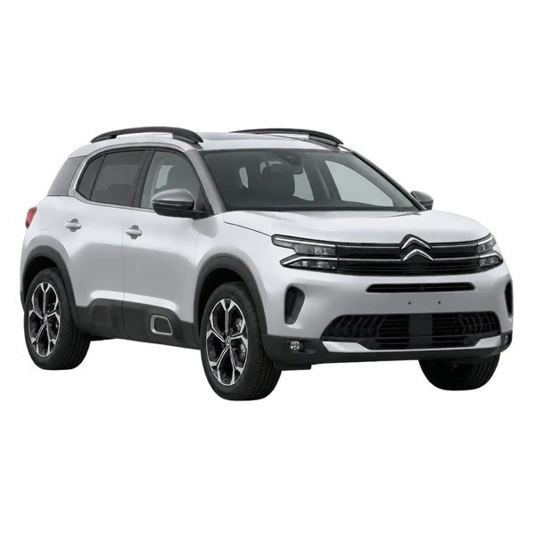 silver 2026 Citroën C5 Aircross front three-quarter (facing left) view