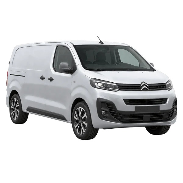 silver 2026 Citroën Jumpy front three-quarter (facing left) view