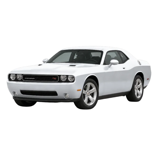 silver 2020 Dodge Challenger front three-quarter (facing left) view