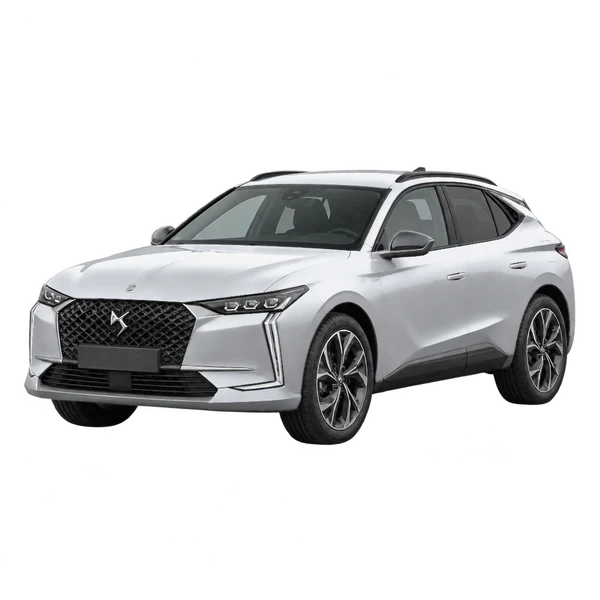 silver 2023 DS DS4 front three-quarter (facing left) view