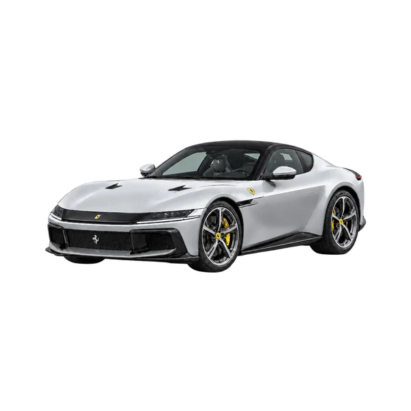 2027 FERRARI 12Cilindri — Front three-quarter (facing left), silver