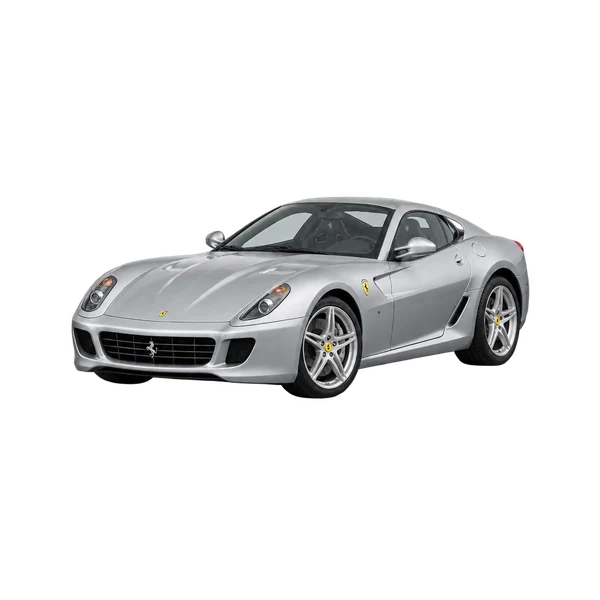 2011 FERRARI 599 GTB Fiorano — Front three-quarter (facing left), silver