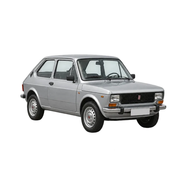 silver 2010 Fiat 127 front three-quarter (facing left) view