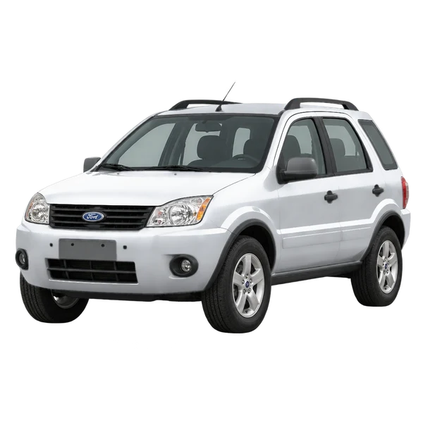 silver 2009 Ford Ecosport front three-quarter (facing left) view