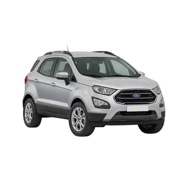 silver 2024 Ford Ecosport front three-quarter (facing left) view