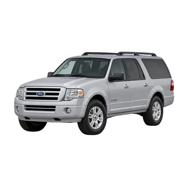 silver 2008 Ford Expedition MAX front three-quarter (facing left) view