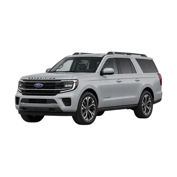2027 FORD Expedition MAX — Front three-quarter (facing left), silver