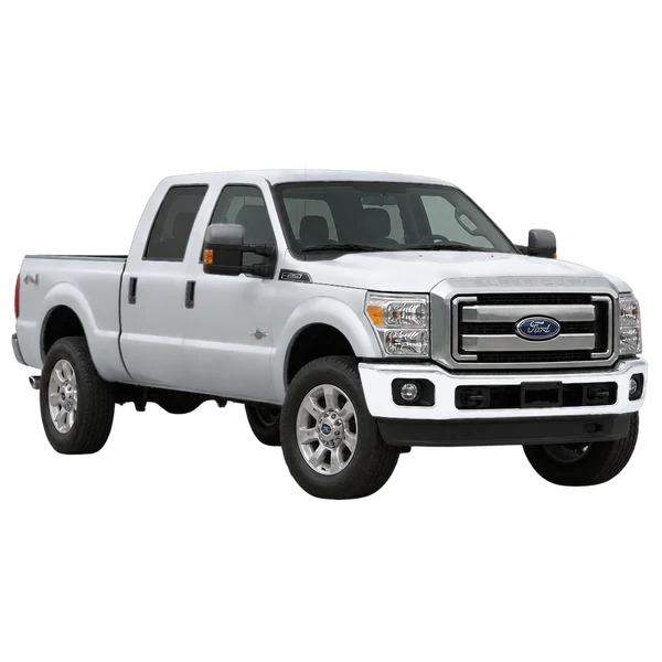 silver 2014 Ford F-250 front three-quarter (facing left) view