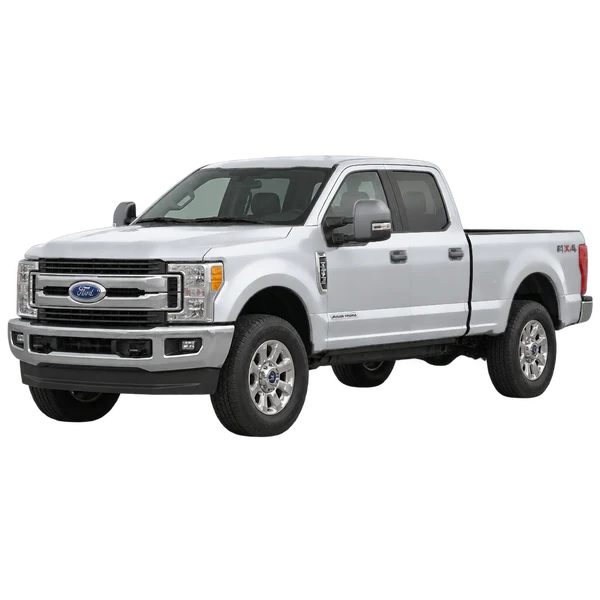 silver 2022 Ford F-350 front three-quarter (facing left) view