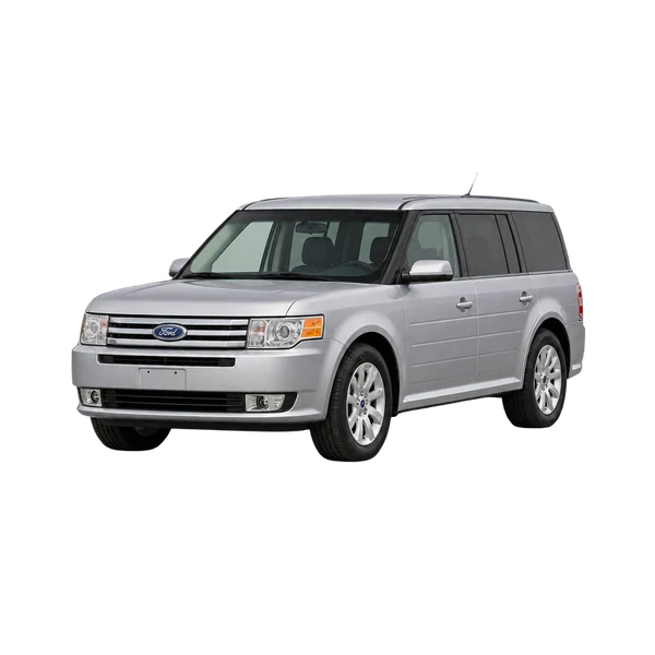 silver 2019 Ford Flex front three-quarter (facing left) view