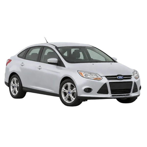 silver 2017 Ford Focus front three-quarter (facing left) view