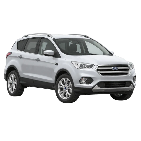 silver 2017 Ford Kuga front three-quarter (facing left) view
