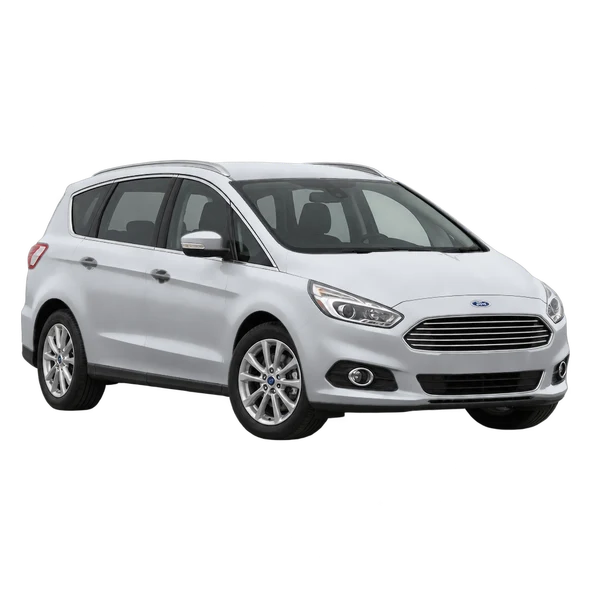 silver 2017 Ford S-Max front three-quarter (facing left) view