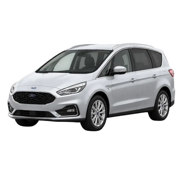silver 2021 Ford S-Max front three-quarter (facing left) view