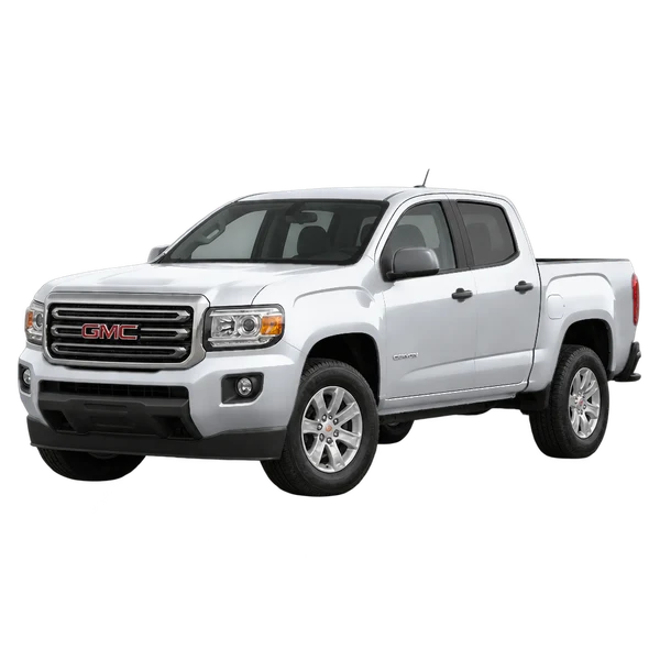 2015 GMC Canyon — Front three-quarter (facing left), silver