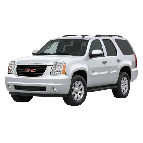 silver 2012 GMC Yukon front three-quarter (facing left) view