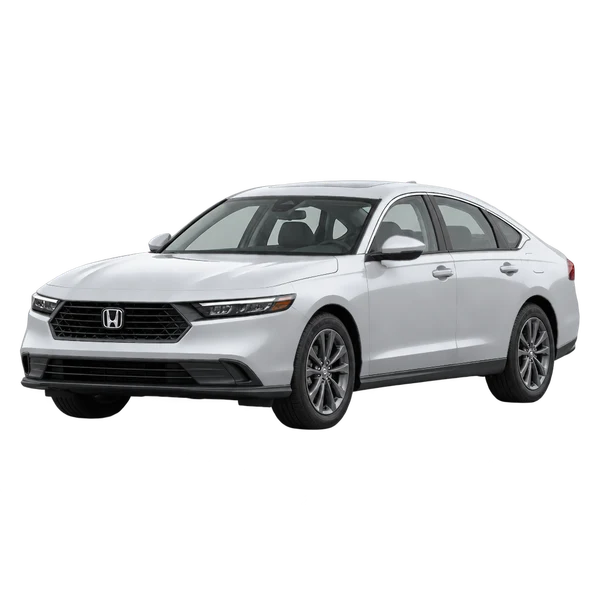 2027 HONDA Accord — Front three-quarter (facing left), silver