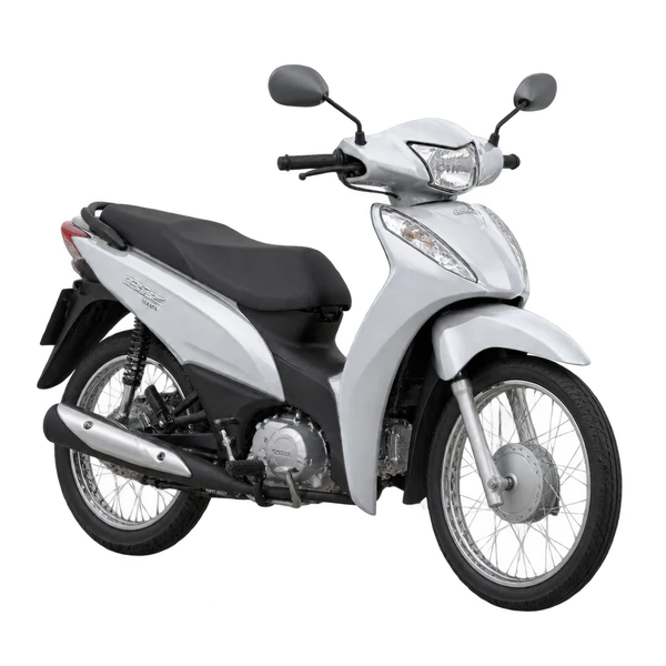 silver 2019 Honda BIZ front three-quarter (facing left) view