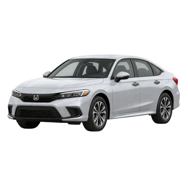 silver 2025 Honda CG front three-quarter (facing left) view