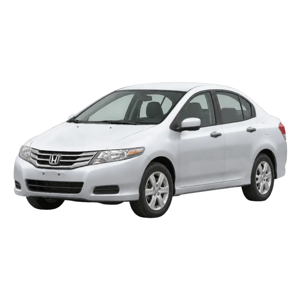 silver 2011 Honda City front three-quarter (facing left) view