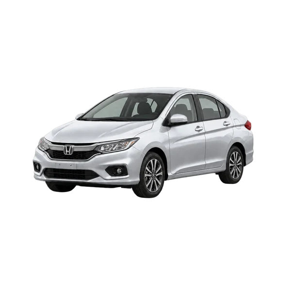 silver 2020 Honda City front three-quarter (facing left) view