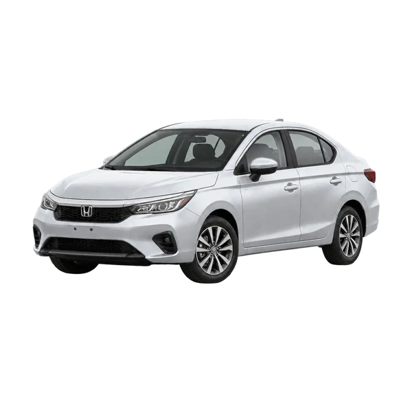 silver 2022 Honda City front three-quarter (facing left) view