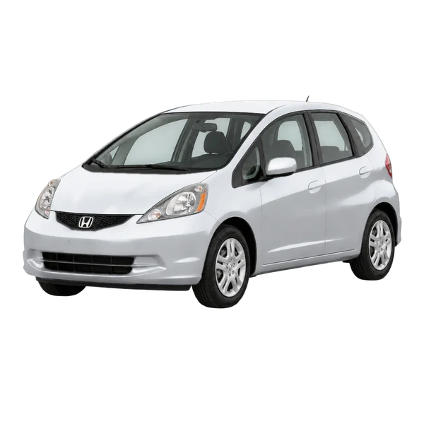 silver 2011 Honda Fit front three-quarter (facing left) view