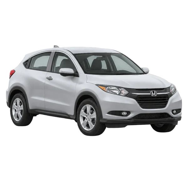 silver 2016 Honda HR-V front three-quarter (facing left) view