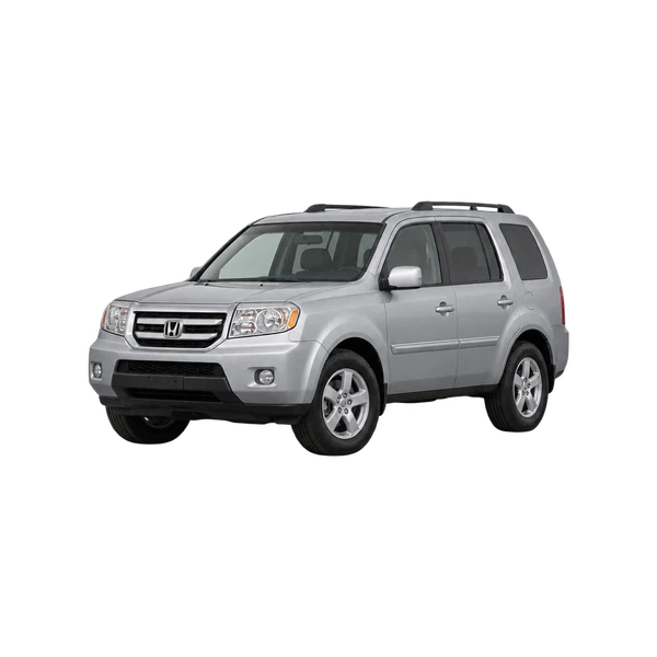 silver 2011 Honda Pilot front three-quarter (facing left) view