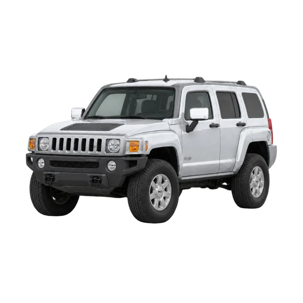 silver 2017 Hummer H3 front three-quarter (facing left) view