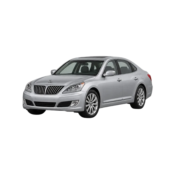 silver 2012 Hyundai Equus front three-quarter (facing left) view