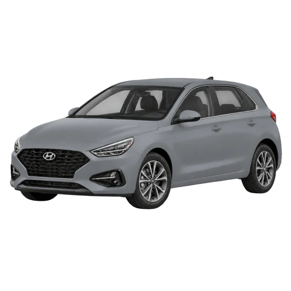 gray 2022 Hyundai I30 front three-quarter (facing left) view