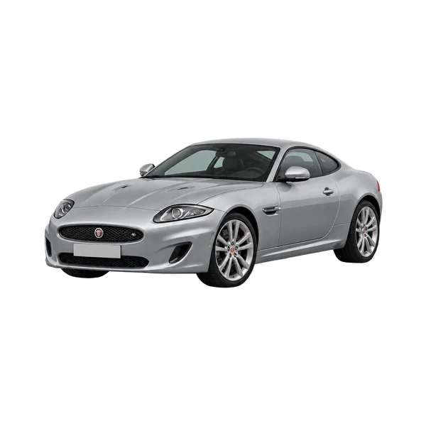 silver 2016 Jaguar XK front three-quarter (facing left) view
