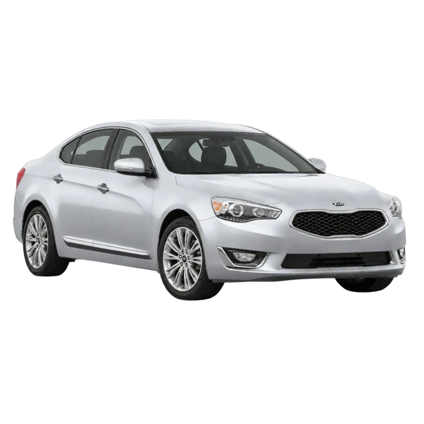 silver 2016 Kia Cadenza front three-quarter (facing left) view