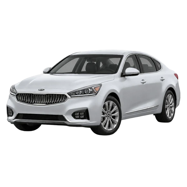 silver 2018 Kia Cadenza front three-quarter (facing left) view
