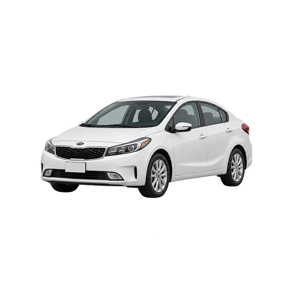 white 2016 Kia Cerato front three-quarter (facing left) view