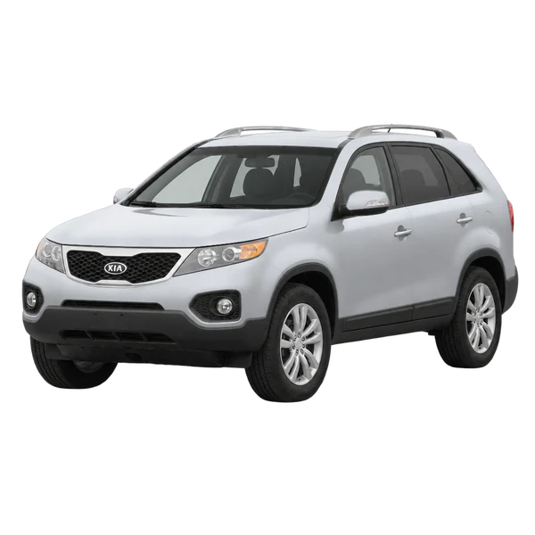 silver 2013 Kia Sorento front three-quarter (facing left) view