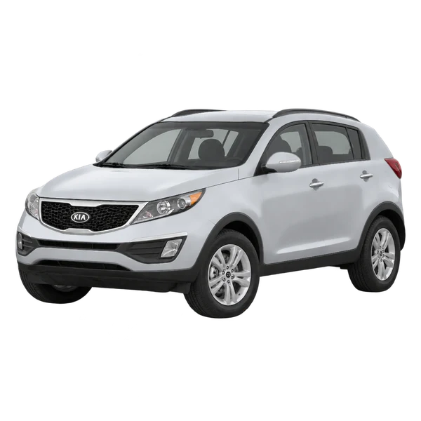silver 2011 Kia Sportage front three-quarter (facing left) view