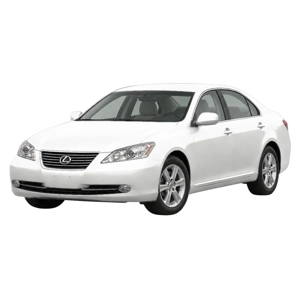 white 2012 Lexus ES front three-quarter (facing left) view