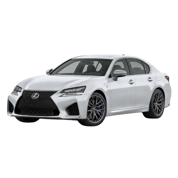 silver 2019 Lexus GS F front three-quarter (facing left) view