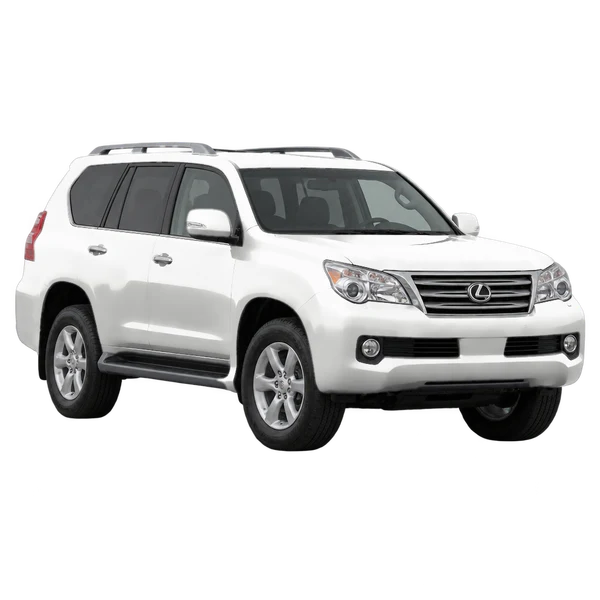 white 2013 Lexus GX front three-quarter (facing left) view