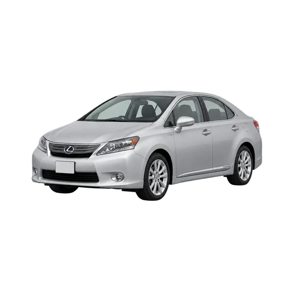 silver 2011 Lexus HS front three-quarter (facing left) view